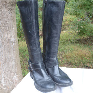 Enzo Angiolini Tall Black Leather Boots